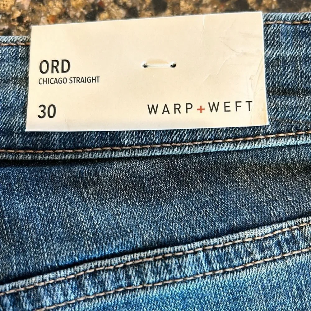 NEW Warp And Weft Mens ORD Chicago Straight Jeans